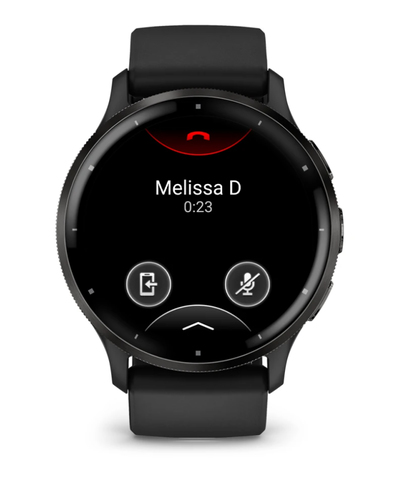 Garmin Venu 3 Smart Watch - 45 mm Case Height - 45 mm Case Width - Slate, Black Case Color - Black Band Color - Stainless 