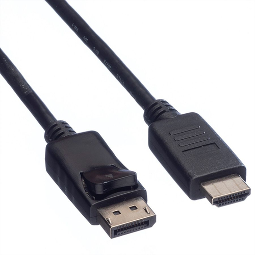 Value 1 m DisplayPort/HDMI AV-Kabel - Cable for Audio-/Video-Gerät, HDTV, Grafikkarte - Unterstützt bis zu1920 x 1080, 192