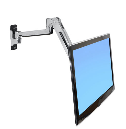 Ergotron LX Sit-Stand Wall Mount LCD Arm. Peso máximo (capacidade): 11,3 kg, Tamanho máximo de ecrã: 106,7 cm (42"), Supor