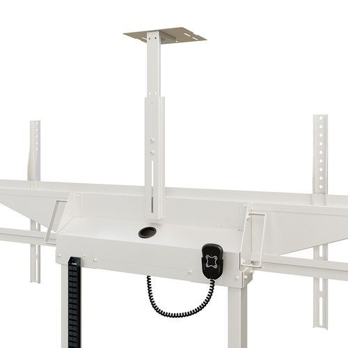 HAGOR Lift für Display - Weiß - Querformat - Höhenverstellbar - 2 Unterstützte(r) Display(s)Bildschirmgröße: 116,8 cm bis 