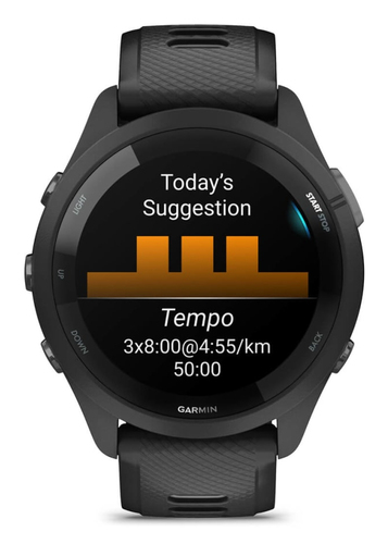 Garmin Forerunner 265. Display diagonal: 3.3 cm (1.3"), Display technology: AMOLED, Display resolution: 416 x 416 pixels, 