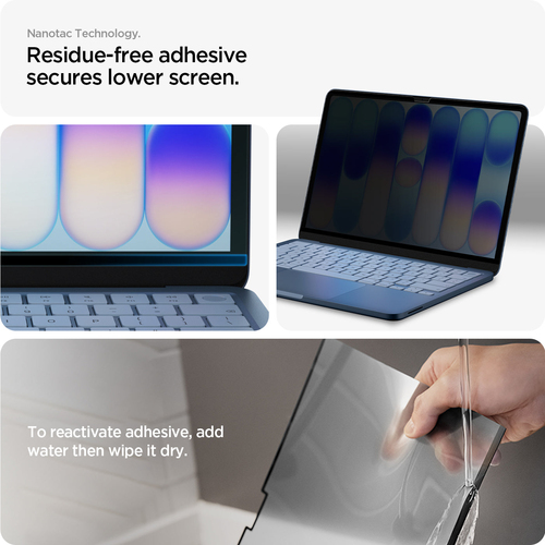 Spigen Safe View MacBook Neo 13-inch Privacy Screen Protector. Maximum screen size: 33 cm (13"), Suitable for: Laptop, Typ
