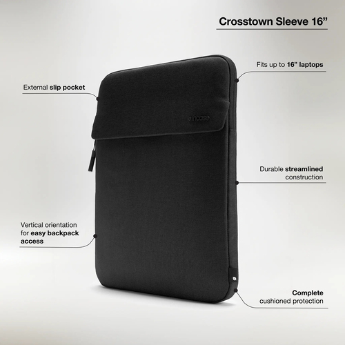 Incase Crosstown Hülle mit Woolenex für Tablets von bis zu 16 Zoll (ca. 41 cm). Etui-Typ: Schutzhülle, Maximale Bildschirm