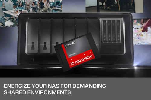 SanDisk NAS 600. Capacidade da drive SSD: 4 TB, Fator de forma SSD: 2.5", Velocidade de leitura: 560 MB/s, Velocidade de e