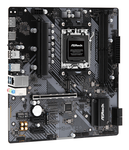 ASRock A620M-HDV/M.2+ Desktop-Mainboard - AMD A620 Chipsatz - Buchse AM5 - Micro ATX - Ryzen 7 Unterstützter Prozessor - 9