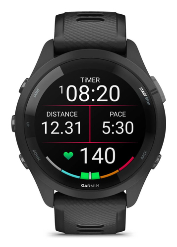 Garmin Forerunner 265. Display diagonal: 3.3 cm (1.3"), Display technology: AMOLED, Display resolution: 416 x 416 pixels, 