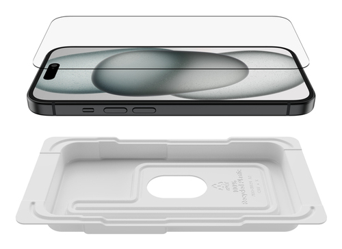 Belkin ScreenForce InvisiGlass 9H Glas Displayschutz für iPhone 15, Apple iPhone 16, Apple iPhone 14 Pro - Transparent - 1