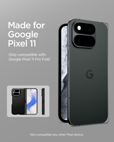 Spigen Slim Armor Pro Case for Google Pixel 11 Pro Fold Smartphone - Black - Wireless Charging Compatible