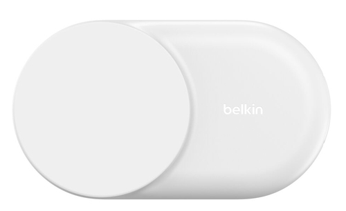 Belkin UltraCharge Induktionsladegerät - Weiß - für Qi2-fähiges Gerät, iPhone, AirPod, Smartwatch - Eingangsstecker: USB -