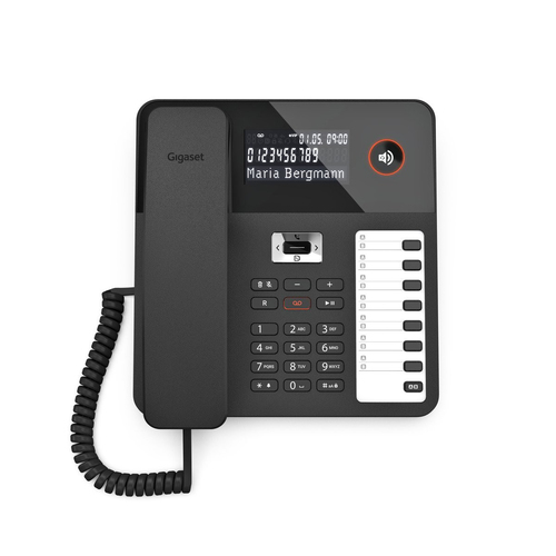 Gigaset DESK 800A Standard-Telefon - Wandmontierbar, Desktop - Anrufbeantworter - Freisprecheinrichtung - Hörhilfen-kompat
