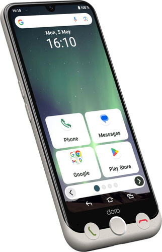 Doro Aurora A30 DSB-0560 128 GB Smartphone - 15,5 cm (6,1 Zoll) 1560 x 720 - Octa-Core 2 GHz - 6 GB RAM - Android 14 - 4G 