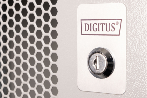 Digitus SOHO PRO 9U Wandmontierbar Geschlossener Schrank Rackschrank für Networking - Hellgrau - Stahl, Blech - 60 kg Maxi