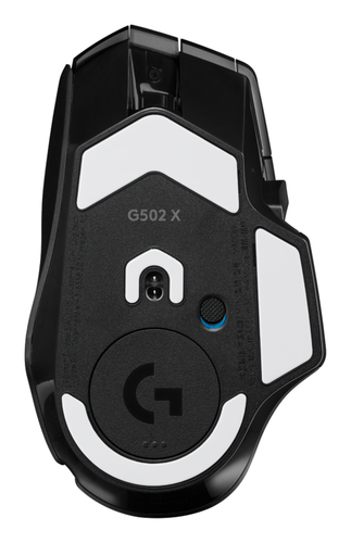 Logitech G G502 X PLUS. Forma: Mão direita. Tecnologia de detecção de movimento: Ótico, Interface de dispositivo: RF Wirel