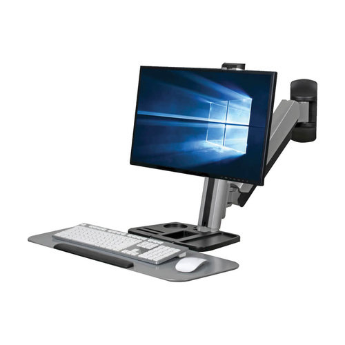 Tripp Lite series WorkWise WWSS1332W Wandhalterung für Flachbildschirm, TV, Tastatur, Telefon, Lüfter - Schwarz - 1 Unters