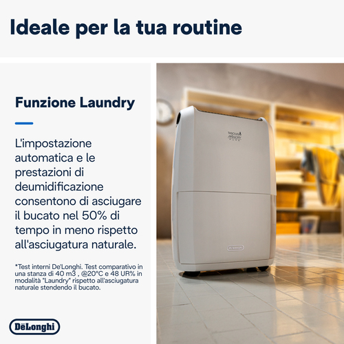Dehumidifier DeLonghi Tasciugo AriaDry Multi DDSX220 - Bianco - 5 L Serbatoio