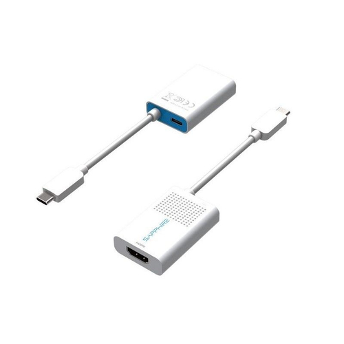 Cable A/V Sapphire - 6 cm HDMI/USB - para Audio/Video de dispositivos - Extremo prinicpal: USB Tipo C - Hembra - Extremo S