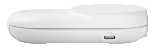 Belkin UltraCharge Induktionsladegerät - Weiß - für Qi2-fähiges Gerät, iPhone, AirPod, Smartwatch - Eingangsstecker: USB -
