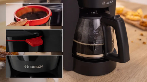 Coffee Maker Bosch TKA3M133 1200 W - Nero - 1,40 L - Vetro Carafe