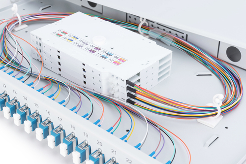 Digitus Fiber Optic Splice Box, Equipped, LC, OS2. Connector type: LC, Product colour: Grey, Housing material: Steel. Quan
