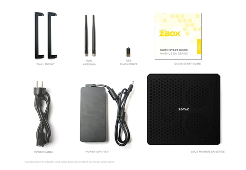 Zotac ZBOX MAGNUS EN275060TC. Chassis type: 2.6L sized PC, Product type: Mini PC barebone. Supported memory types: DDR5-SD