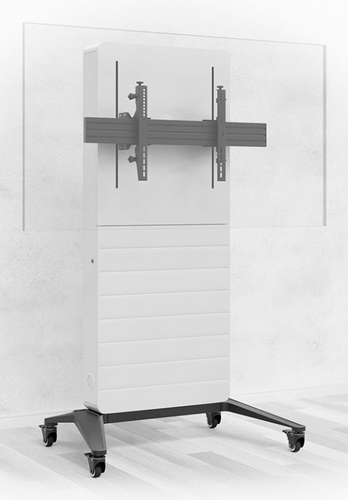 HAGOR CON-Line Höhenverstellbar Monitorständer - Bildschirmgröße: 139,7 cm (55 Zoll) bis 190,5 cm (75 Zoll) - 50 kg Tragfä