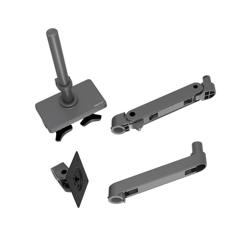 Ergotron Mounting Arm for Monitor, Display, LCD Display - Dark Grey - Height Adjustable - 1 Display(s) Supported - 86.4 cm