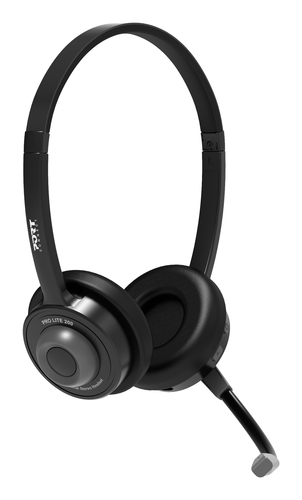 Port Connect PRO LITE 200 Wired/Wireless Over-the-head, On-ear Stereo Headset - Microsoft Teams Certification - Binaural -