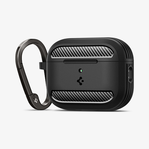 Spigen Rugged Armor AirPods Pro 3 Case Matte Black. Product type: Case, Material: Thermoplastic polyurethane (TPU), Produc