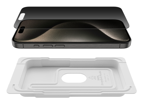 Belkin ScreenForce InvisiGlas 9H Glas Bildschirmschutz für iPhone 16 Pro - 1 Stück - für OLED iPhone 16 Pro - Antimikrobie