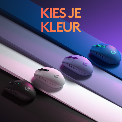 Logitech G305 Mouse - Wi-Fi - Black - Wireless