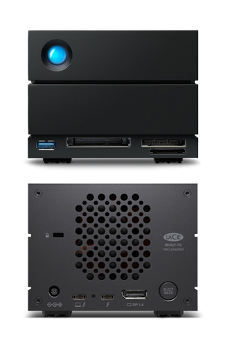 LaCie 2big Dock STLG48000400 2 x Total Bays DAS Storage System - 48 TB HDD - 48 TB Installed HDD Capacity - Thunderbolt 4 