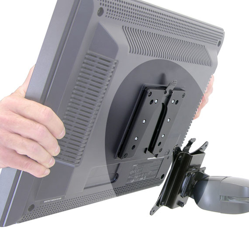 Ergotron Quick Release LCD Bracket. Maximum weight capacity: 15.9 kg, Material: Metal, Product colour: Black