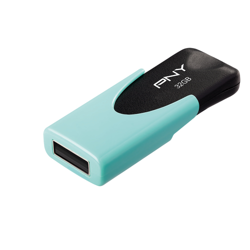 PNY Attaché 4 16 GB USB 2.0 Type A Flash Drive - Pastel Turquoise