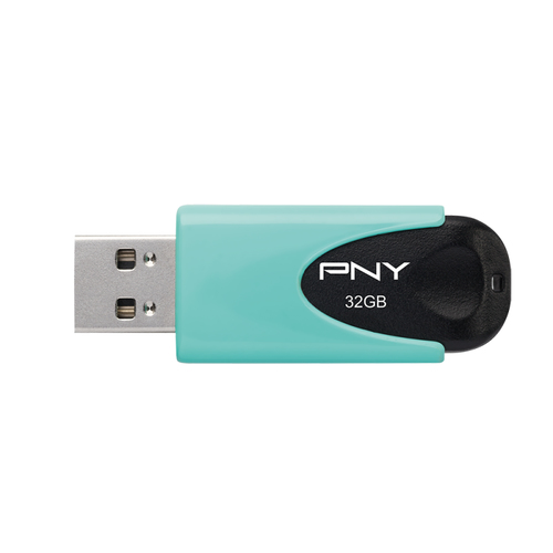 PNY Attaché 4 32 GB USB 2.0 Flash-Laufwerk - Pastel Aqua - 2 Jahr(e) Garantie