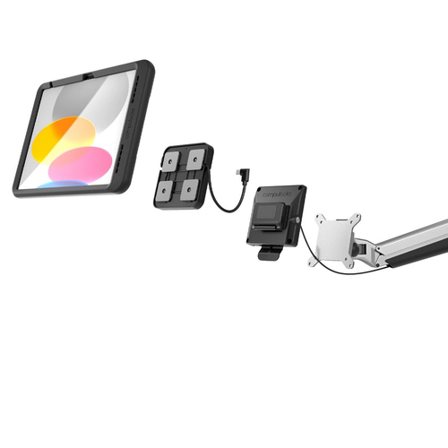 Compulocks Wandhalterung für iPad (10. Generation) - Schwarz, Silber - Bildschirmgröße: 27,7 cm (10,9 Zoll)