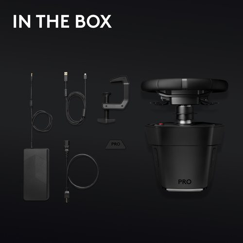 Volante per videogiochi Logitech - Cavo - USB - Xbox serie S, Xbox serie X, Xbox One, PC, PlayStation 4, PlayStation 5 - Nero