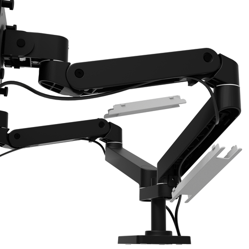 LX Pro Dual Side-by-Side Arm, Two Monitor Mount - Black