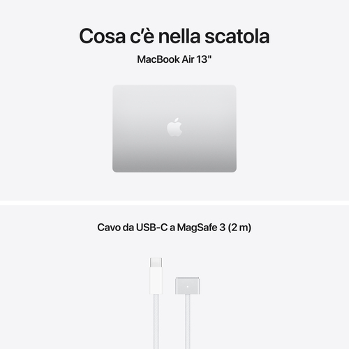 Computer portatile - Apple MacBook Air MDH84X/A 34,5 cm (13,6"") - Apple M5 - 16 GB - 1 TB SSD - Argento - Apple M5 Chip -