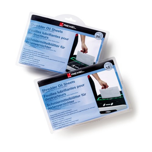 Rexel Shredder Oil Sheets (pack of 20). Quantity per pack: 20 pc(s)