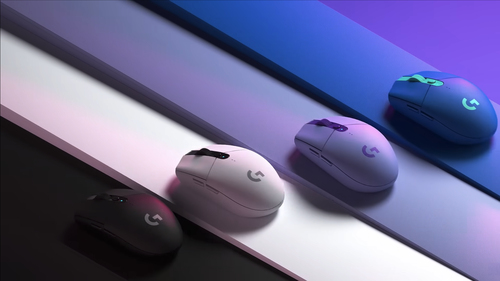 Logitech LIGHTSPEED G305 Gaming Mouse - Wi-Fi - USB - Optical - 6 Button(s) - Blue - Wireless - 12000 dpi