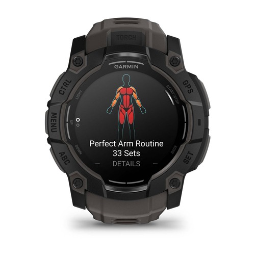 Garmin Instinct 3 Smart Watch - Metal Body Material - Polymer Case Material - 3.3 cm (1.3") - AMOLED Display - GPS - 960 H