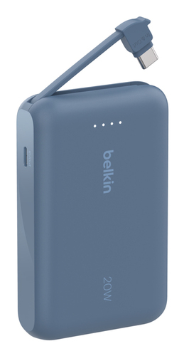 Belkin BoostCharge Stromspeicher - Blau - für Smartphone, Tablet-PC, iPad mini, iPad, iPad Pro - 10000 mAh - 20 W - USB Ty
