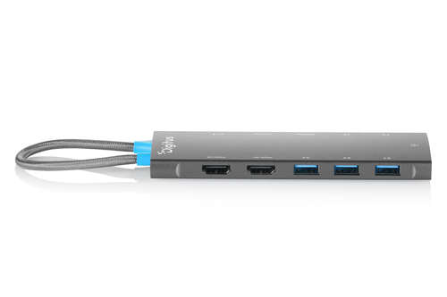 Digitus USB-C Docking Station, 11-Port. Basisgerät Typ: Tablet/Smartphone/Laptop, Markenkompatibilität: Universal. Docking