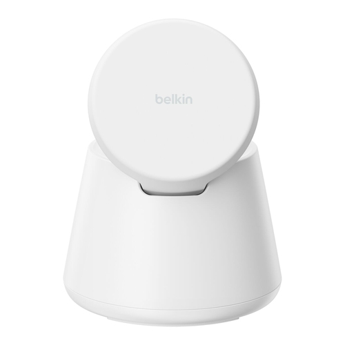 Belkin UltraCharge Induktionsladegerät - Weiß - für Qi2-fähiges Gerät, Ohrhörer, Smartphone, Smartwatch, iPhone - Eingangs
