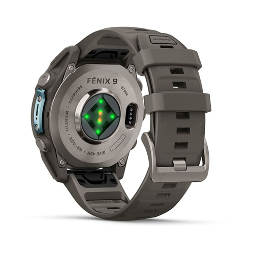 Garmin fēnix 9. Display diagonal: 3.56 cm (1.4"), Display technology: AMOLED, Display resolution: 454 x 454 pixels, Touchs