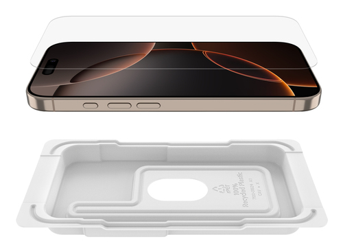 Belkin ScreenForce UltraGlass 2 9H Gehärtetes Glas Displayschutz für iPhone 16 Pro - für OLED iPhone 16 Pro - Antimikrobie