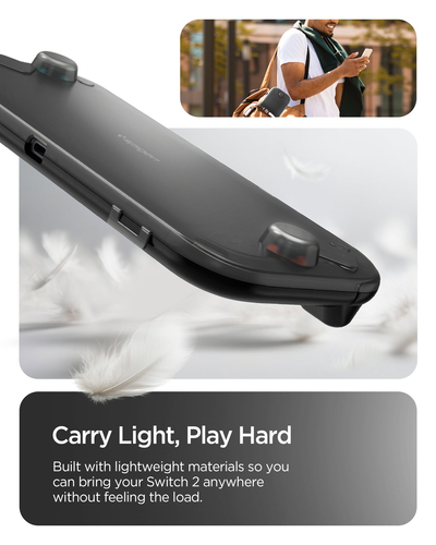 Spigen Thin Fit 360 Case for Nintendo Gaming Console - Black - Scratch Resistant, Scuff Resistant, Anti-slip, Scratch Proo