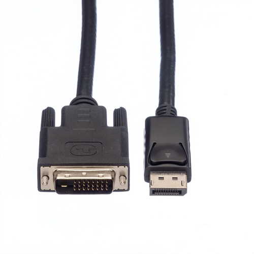 Roline 1,50 m DisplayPort/DVI Videokabel - 1 - Cable for Videogerät, Grafikkarte, Monitor, Computer, TV - Unterstützt bis 
