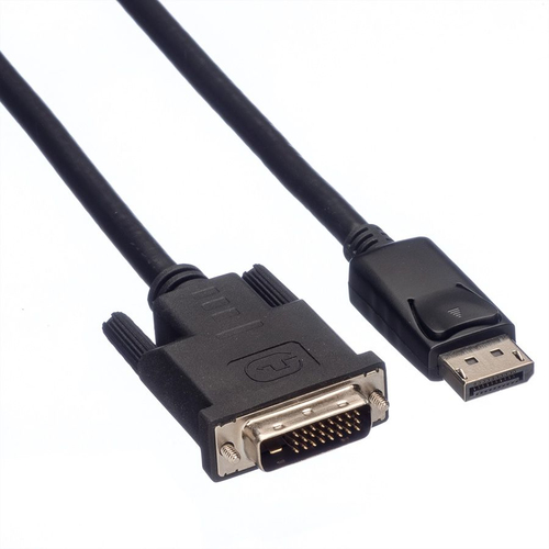 Roline 1,50 m DisplayPort/DVI Videokabel - 1 - Cable for Videogerät, Grafikkarte, Monitor, Computer, TV - Unterstützt bis 