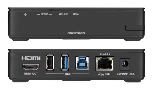 Crestron AM-3000-WF-I. Forma: PC, Cor do produto: Preto, Material do corpo do produto: Plástico. Resolução máxima (HDMI): 